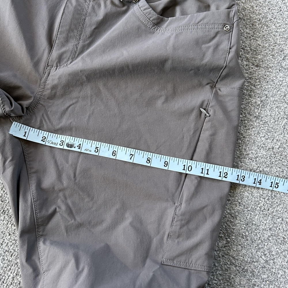 Duluth Trading Co Pants Womens 18x31 Gray Hiking Nylon Stretch Zip Pockets Trail - Picture 12 of 16